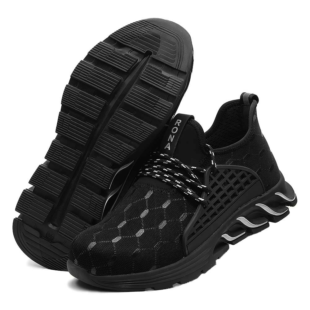 Sikkerhedssko Arbejdssko Letvægts Herre Damer | Lyra Black – Rona Shoes